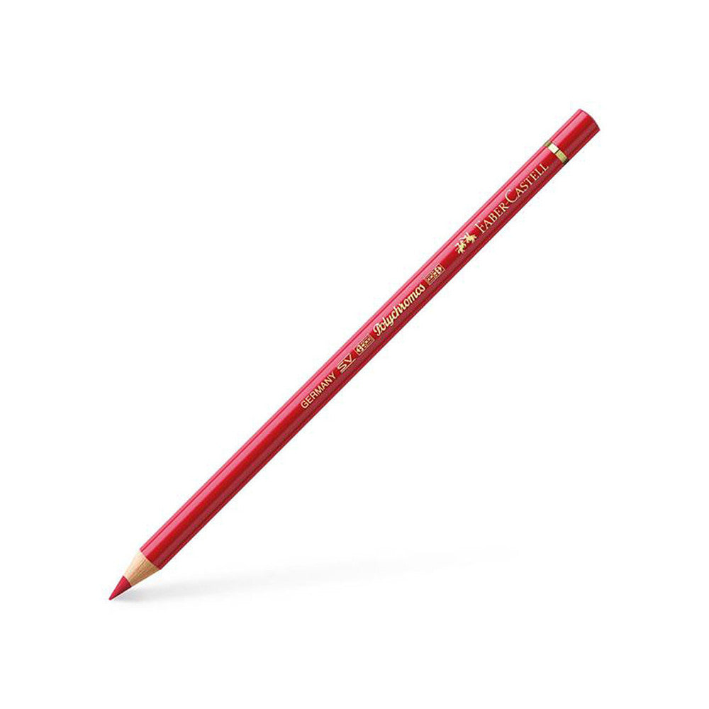 FABER CASTELL POLYCHROMOS COLOURED PENCIL DEEP SCARLET RED 219