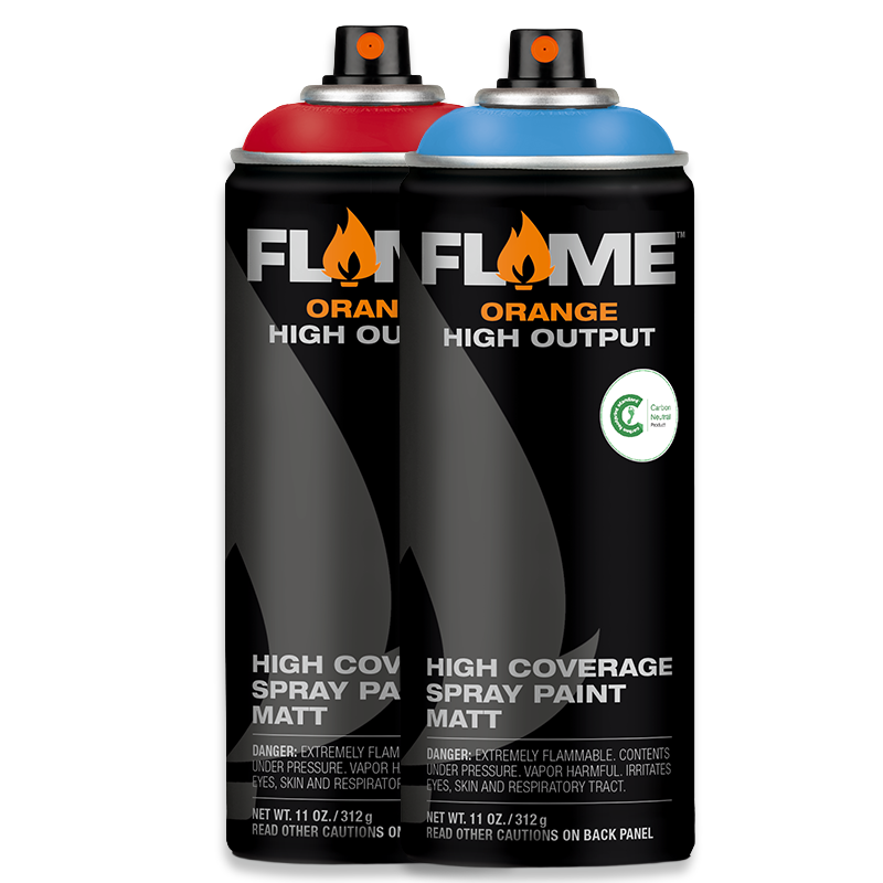 MOLOTOW FLAME ORANGE SPRAY PAINT