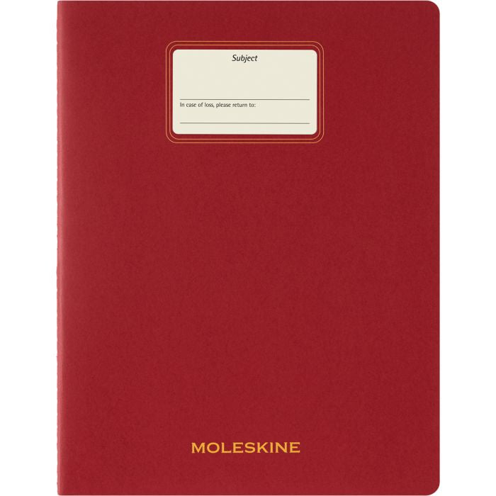 Moleskine Cahier Student Journal Red Ruled